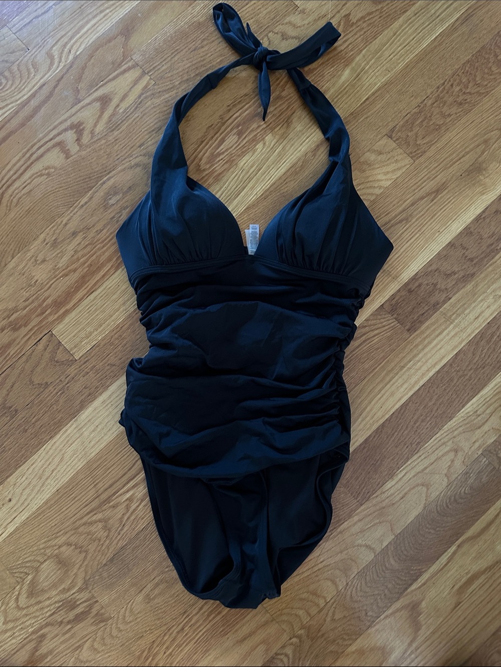 Victoria's Secret Black Halter One-Piece Swimsuit